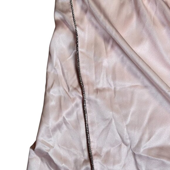 Victoria’s Secret Size XL Pink Rhinestone Satin Shorts Loungewear Sleepwear - Picture 3 of 6